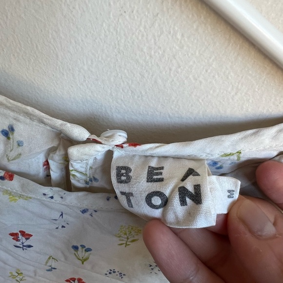 Beaton cloth hand block print blouse cotton slow fashion size S to M Tag is M - Picture 4 of 7